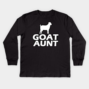 Goat Aunt Kids Long Sleeve T-Shirt